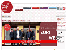 Tablet Screenshot of kulturhof.ch